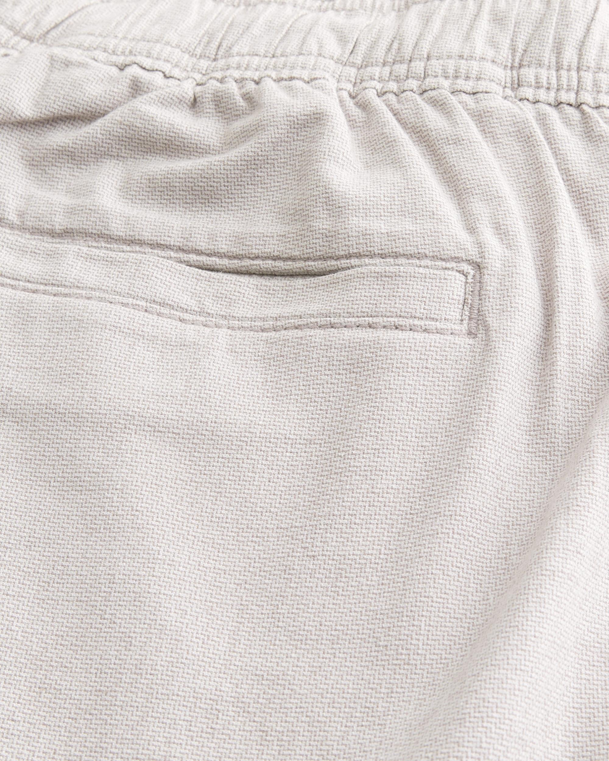 Linen-Blend Loose Pull-On Pants Product Image