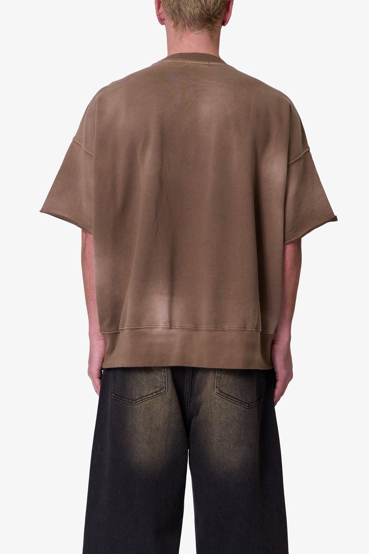 Oversized Crewneck Tee - Tan Product Image