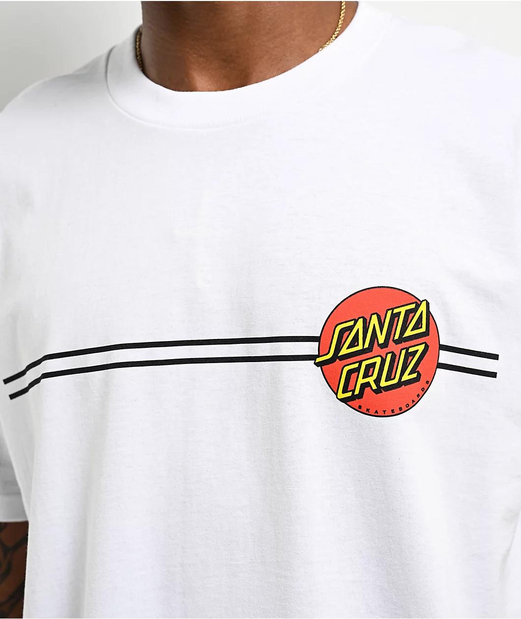 Santa Cruz Classic Dot White T-Shirt Product Image