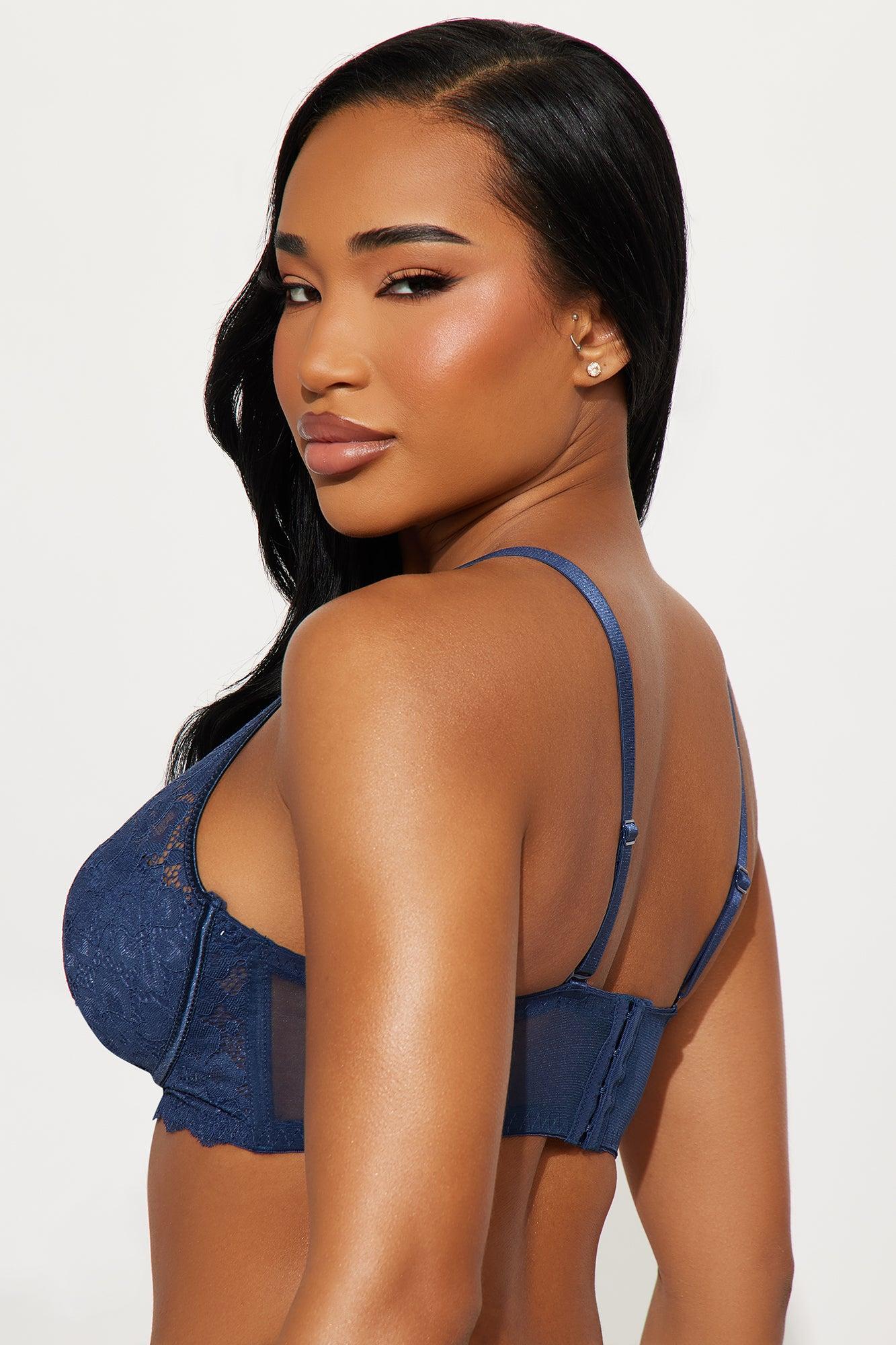 Always Essential Lace Wireless Bra - Navy Product Image