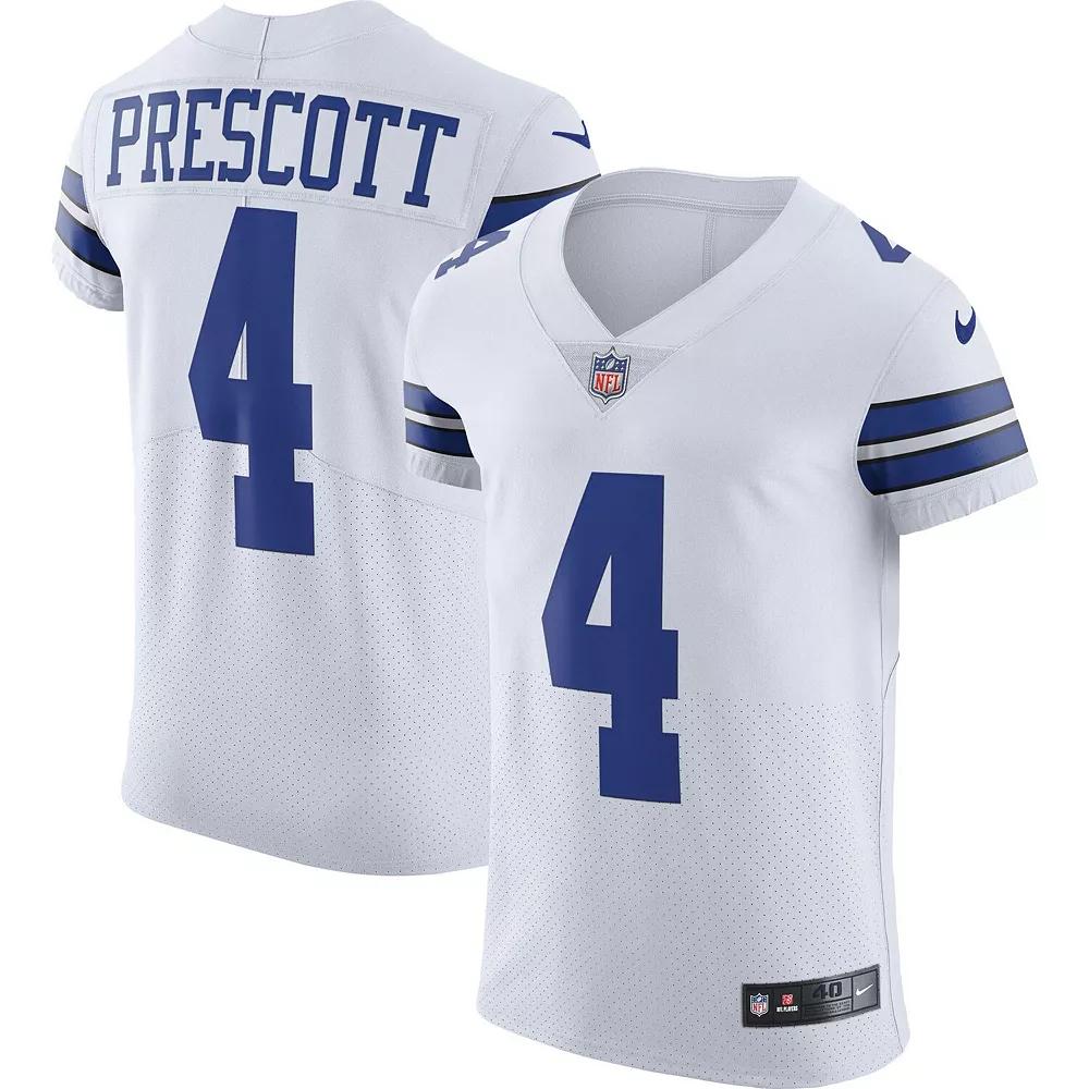 Men's Nike Dak Prescott White Dallas Cowboys Vapor Elite Player Jersey,  Product Image