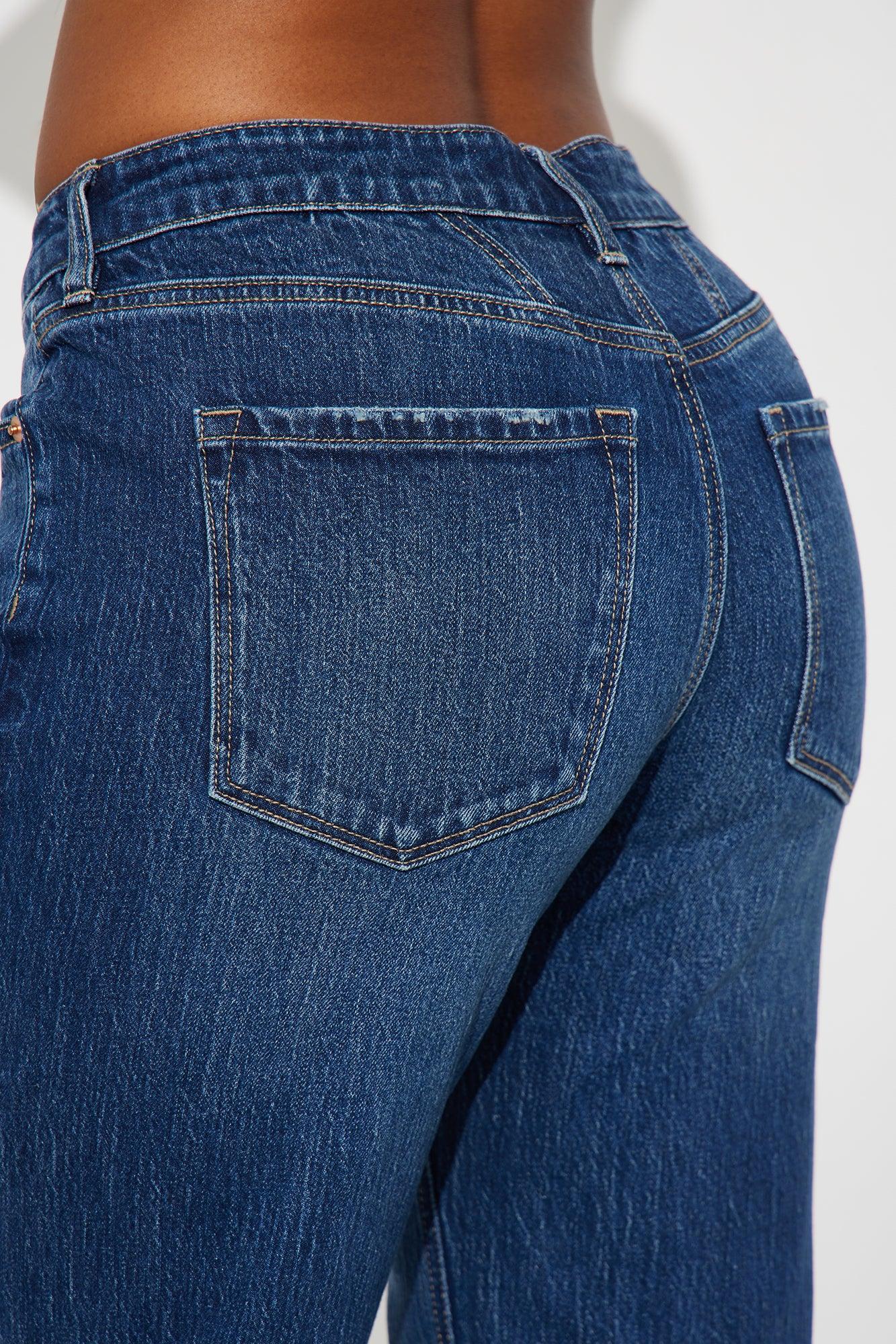 Deserved It Stretch Straight Leg Jeans - Dark Wash Female Product Image