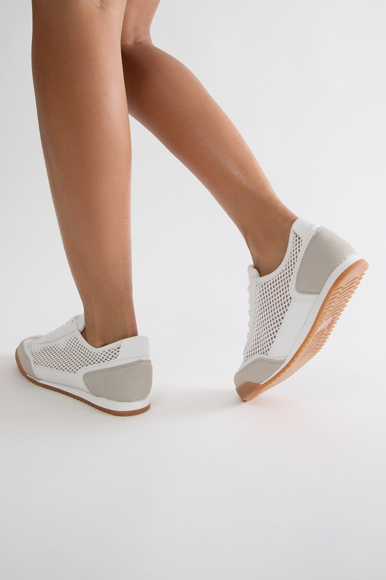 Tyson Knit Sneakers - White Product Image