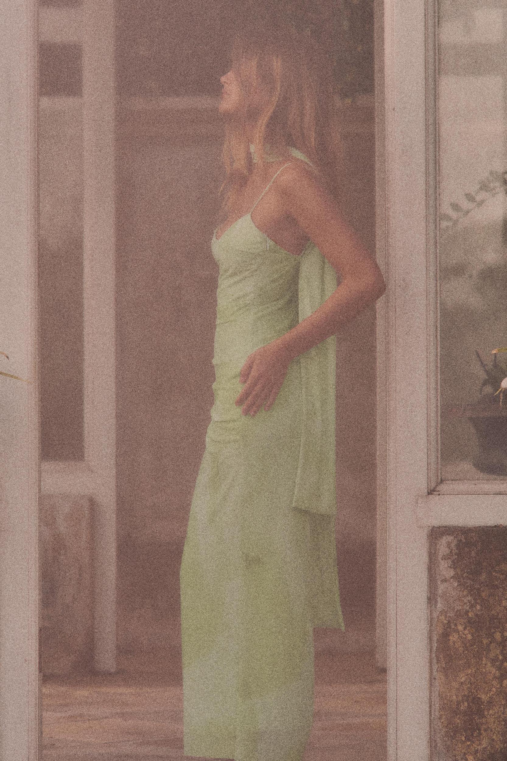 TULLE MIDI DRESS WITH SCARF Product Image