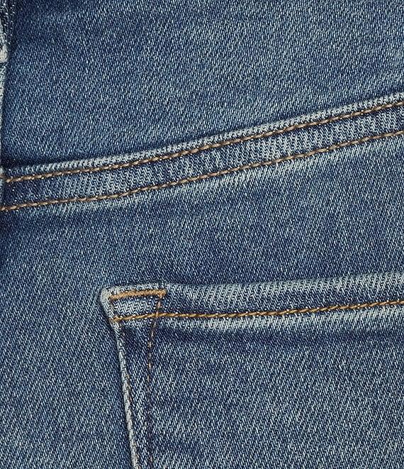 Dear John Jeanne Stretch Denim High Rise Kick Flare Cropped Jeans Product Image