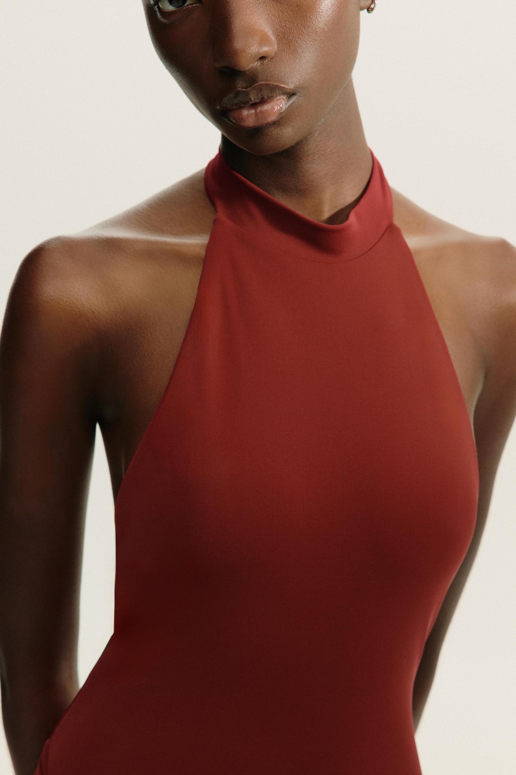 HALTER TULLE COMBINATION DRESS Product Image