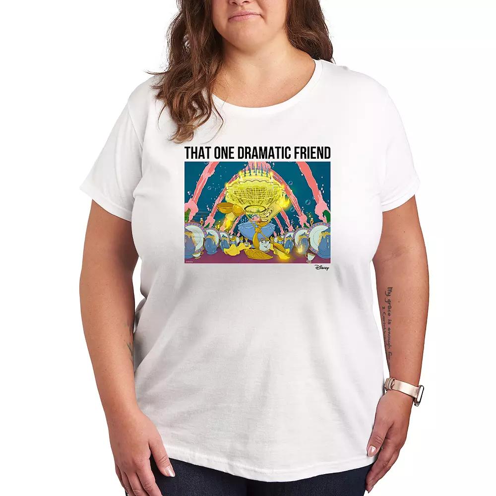 Disney's Beauty and the Beast Plus Dramatic Friend Meme Graphic Tee, Women's,  Product Image