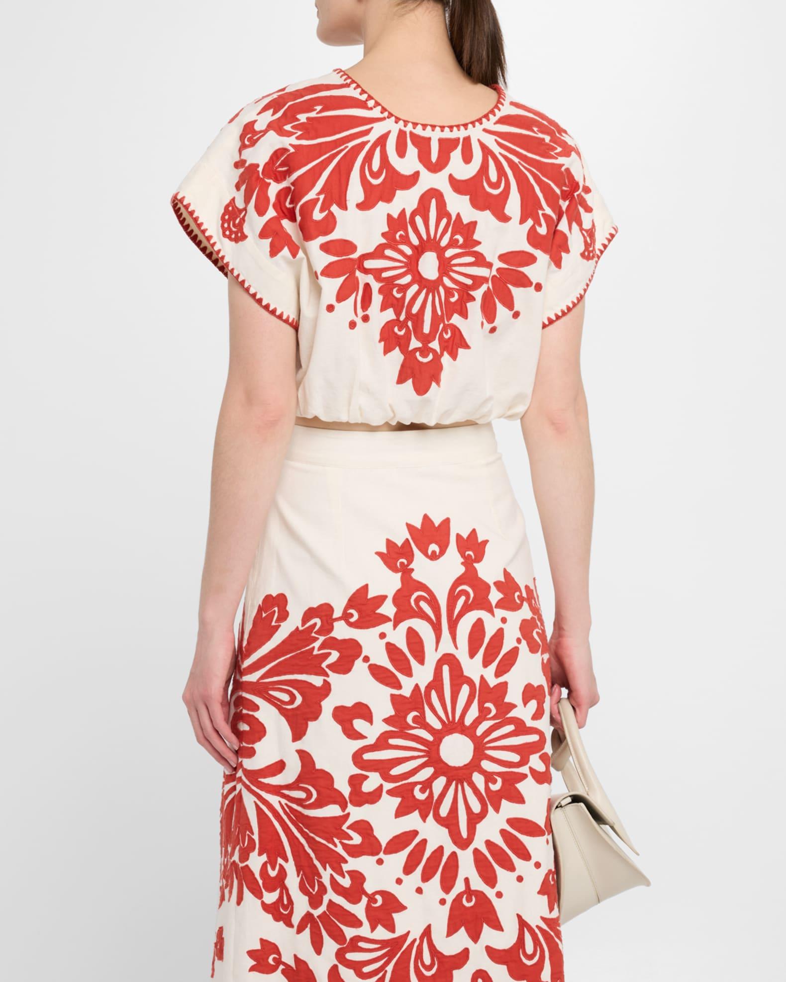 Liliana Appliqué Crop Top Product Image