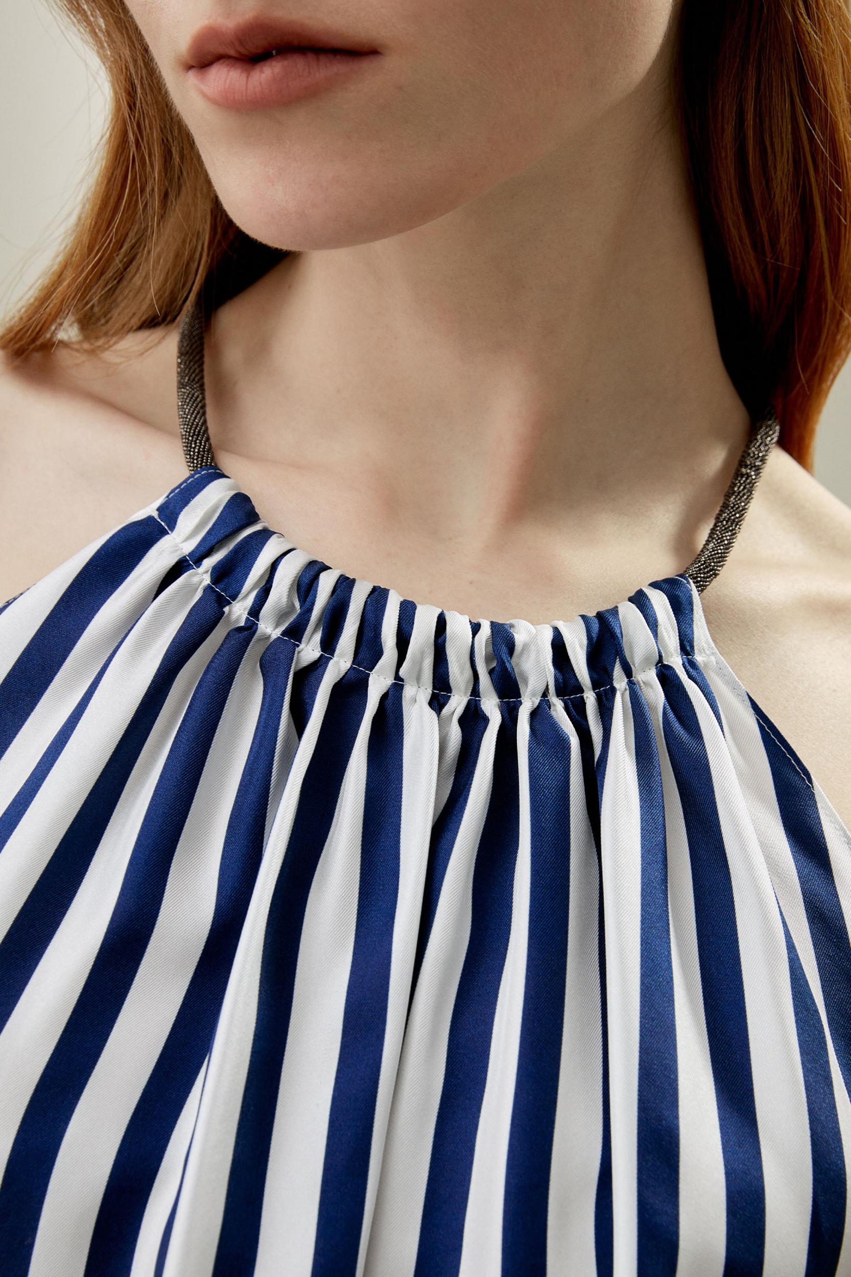 Silk Twill Halter Neck Top Product Image