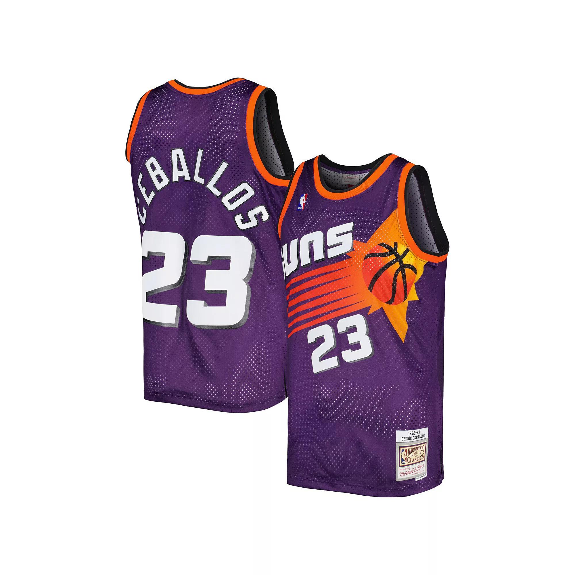 Men's Mitchell & Ness Cedric Ceballos Purple Phoenix Suns 1996-97 Hardwood Classics Swingman Jersey, Size: Medium, Phx Purple Product Image