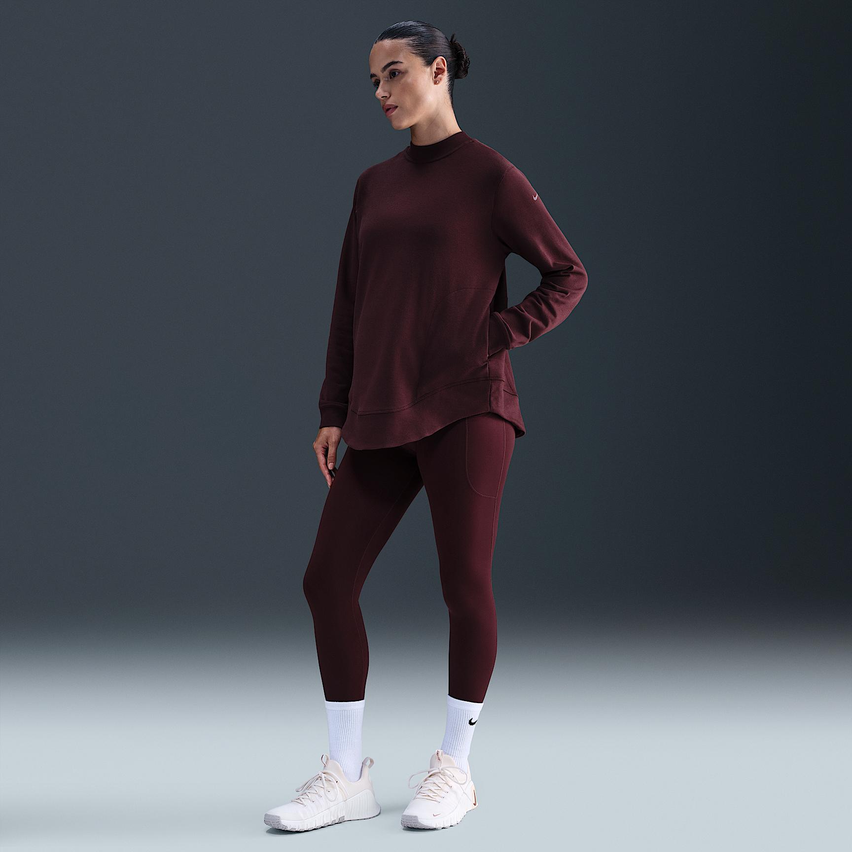 Nike Womens (M) One Reversible French Terry Pullover Top (Maternity) | FZ0452-652 Product Image