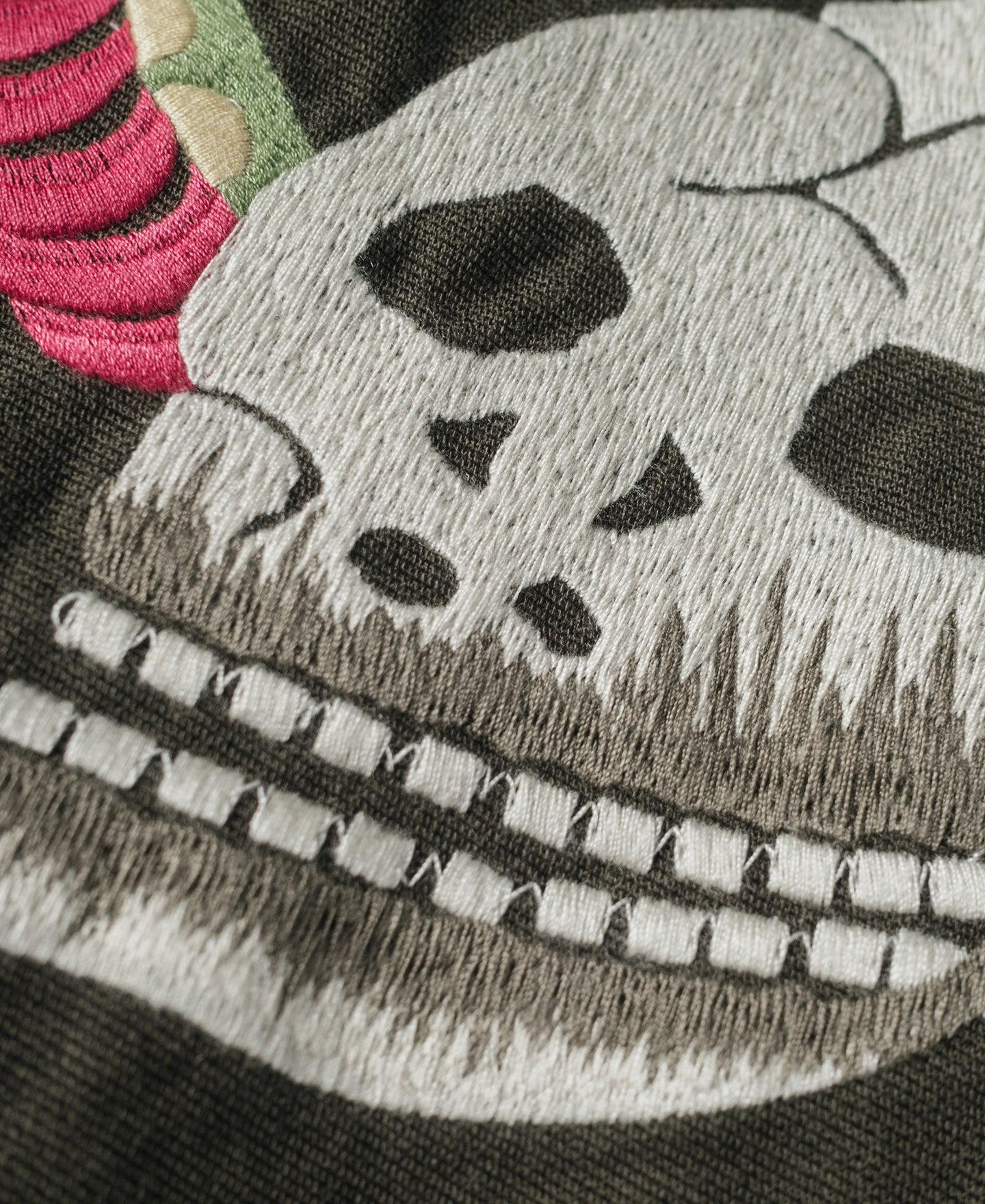 Skull Embroidery Vietnam Souvenir Jacket Product Image