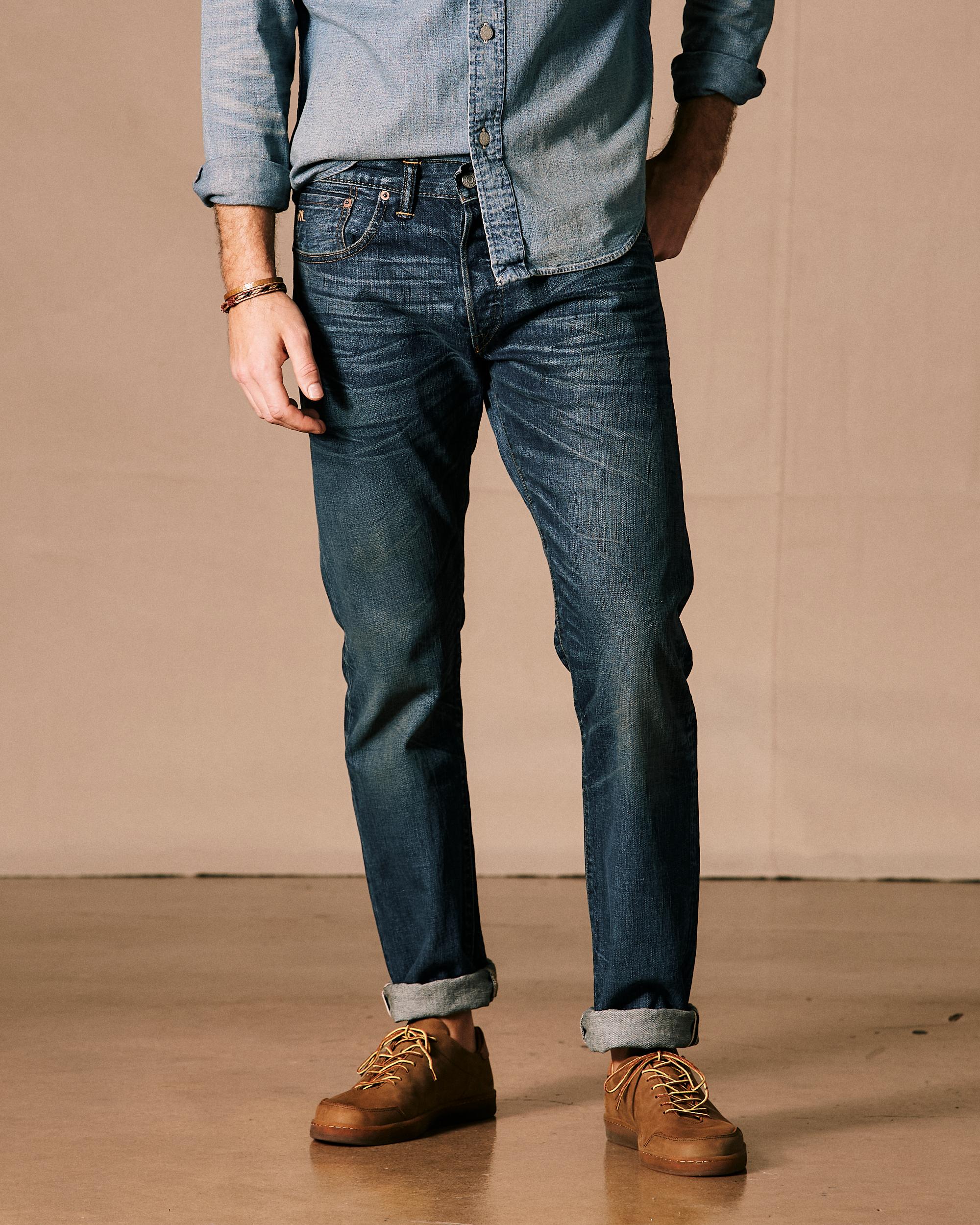 Slim Fit Selvedge Denim Jeans Product Image