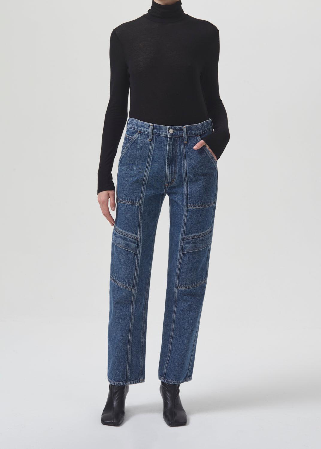 Agolde Cooper Cargo in Regulation Denim Pants Product Image