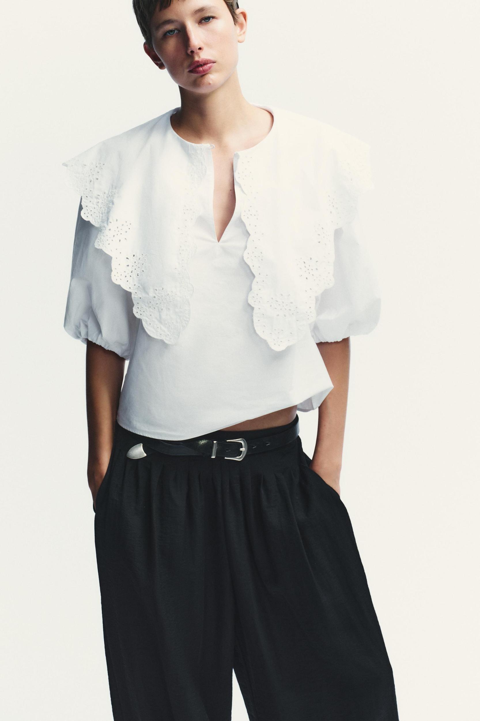 PETER PAN COLLAR POPLIN SHIRT Product Image