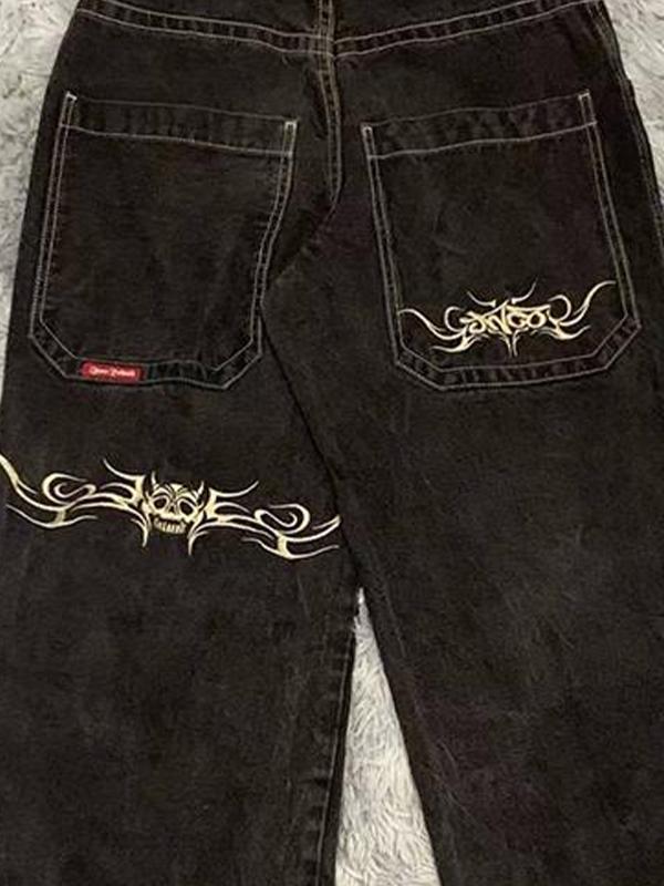 American Retro Hiphop Boyfriend Jeans Product Image