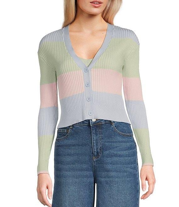 GB Coordinating Ribbed Knit Cardigan Product Image
