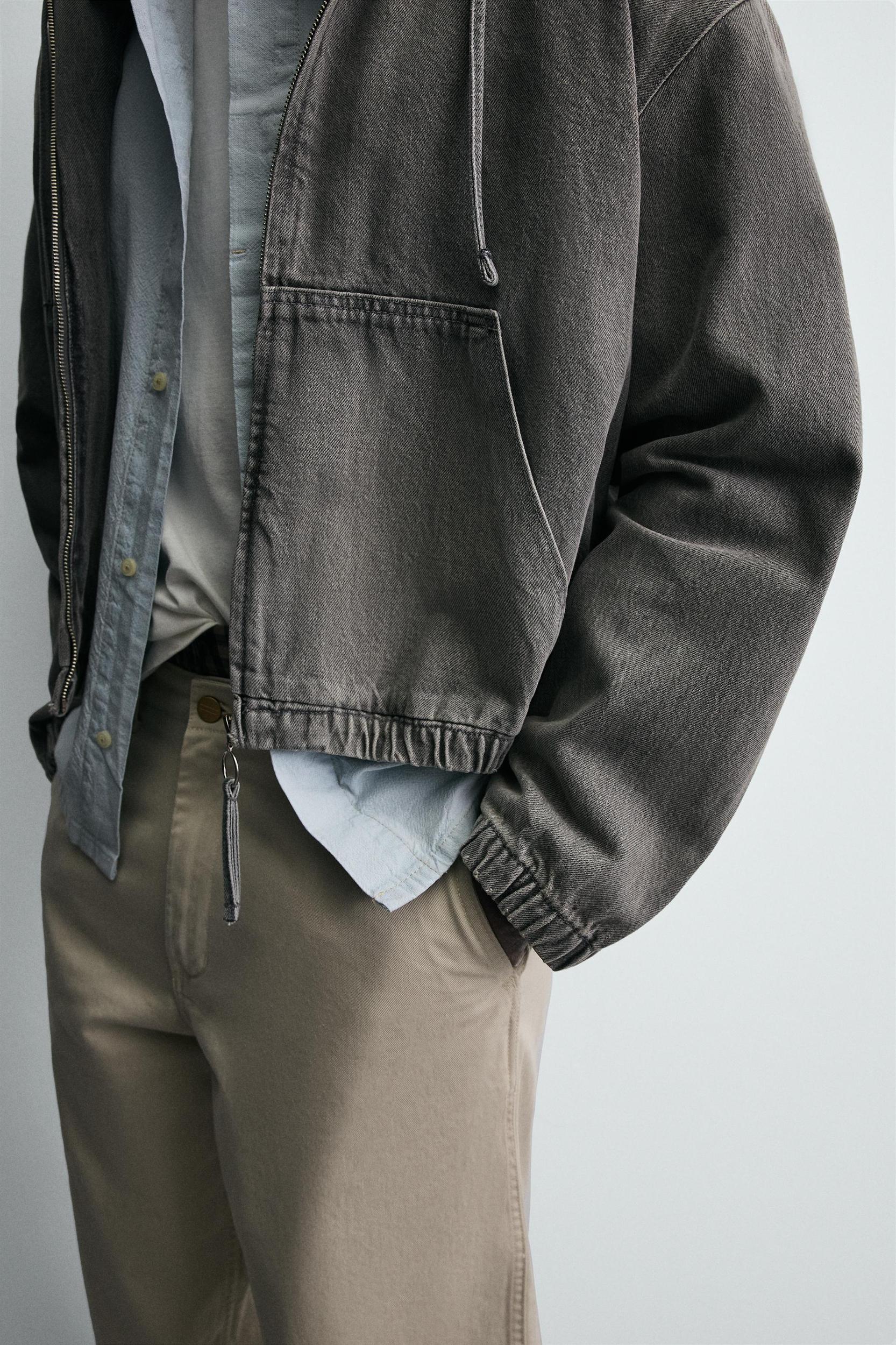 WASHED HOODED JACKET Product Image