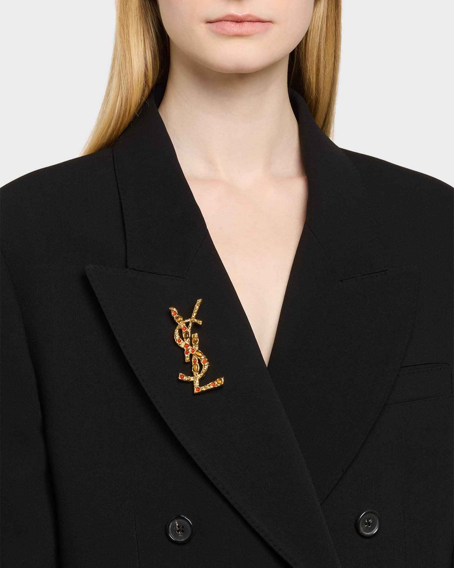 Bejeweled Logo Brooch Product Image