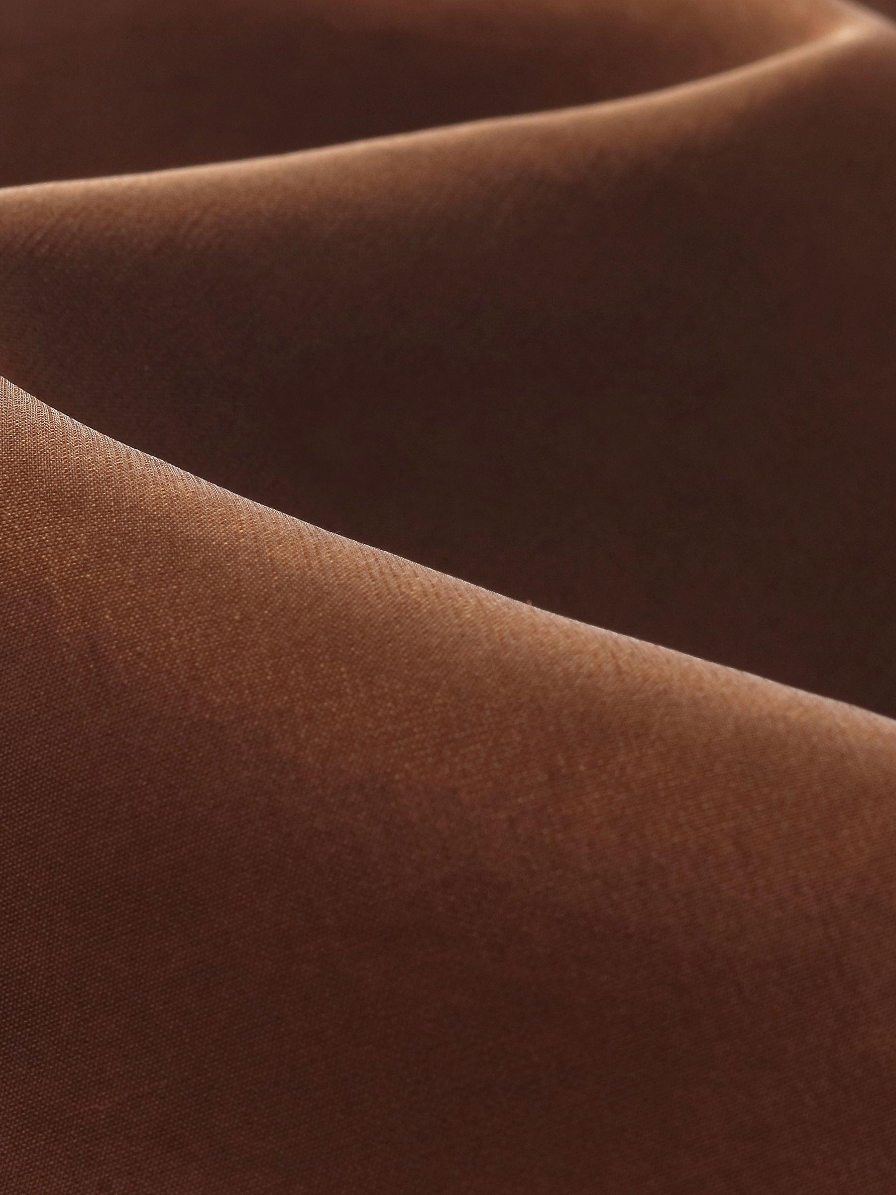 Mulberry Silk Blend Women Zip-Up Sheer Jacket Product Image