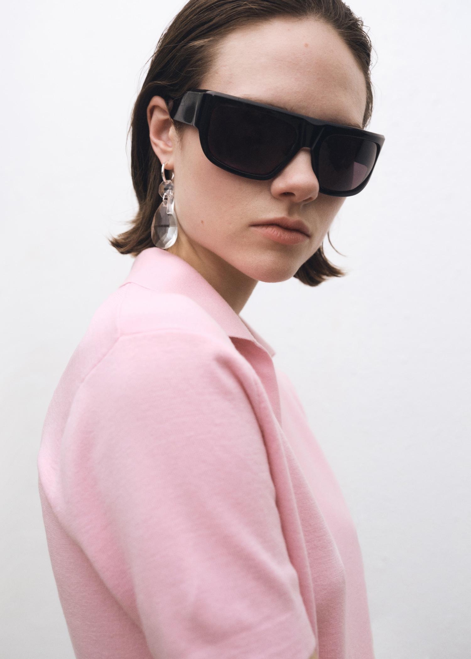 Wool-blend polo-neck sweater - Women | MANGO USA Product Image