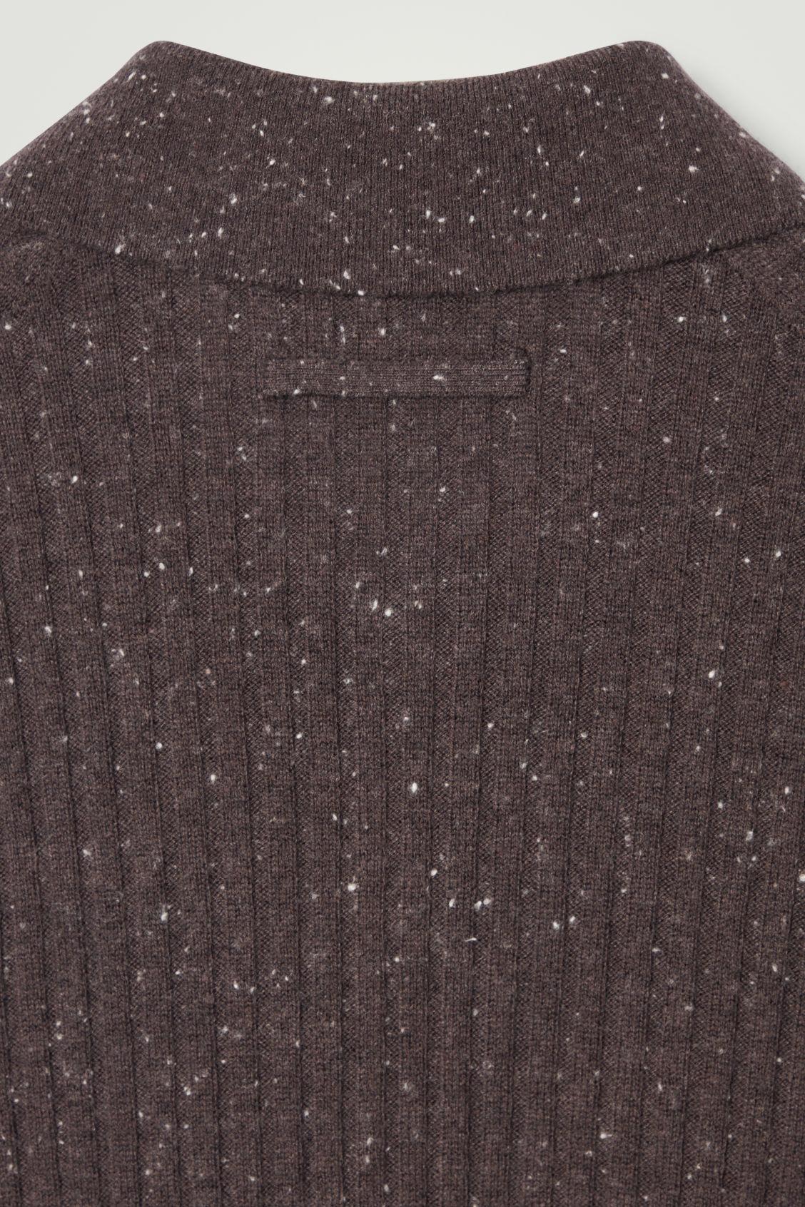 THE FLECKED WOOL POLO SHIRT Product Image