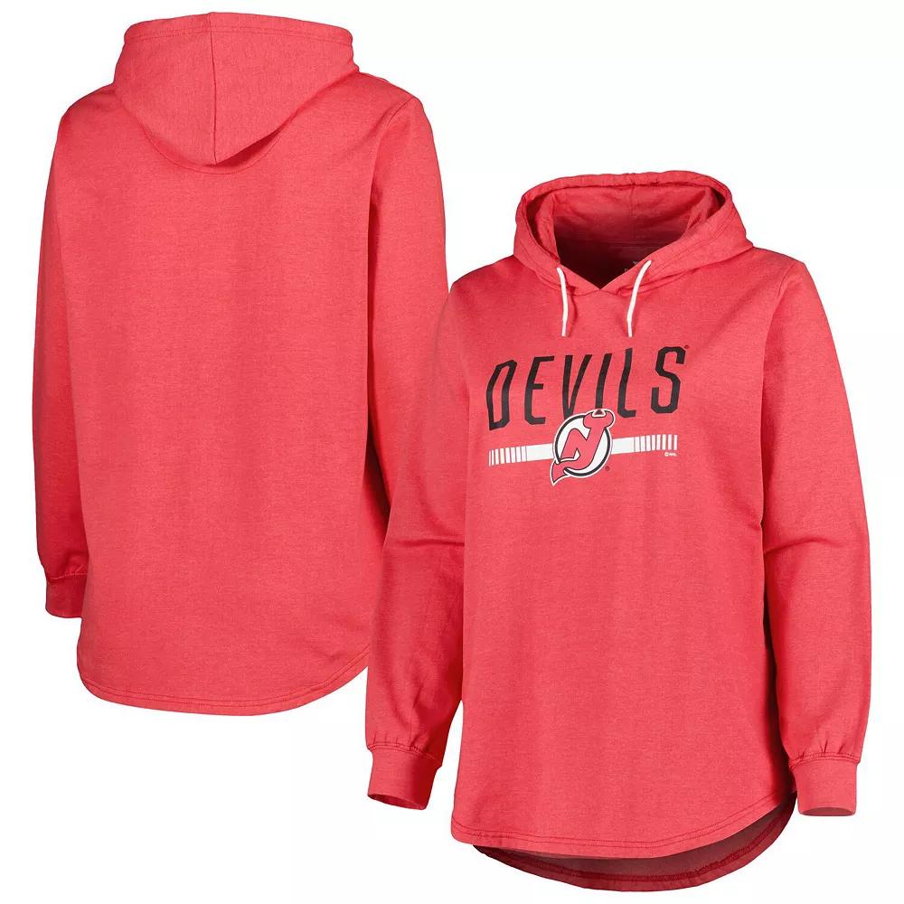 Women's Heather Red New Jersey Devils Plus  Product Image
