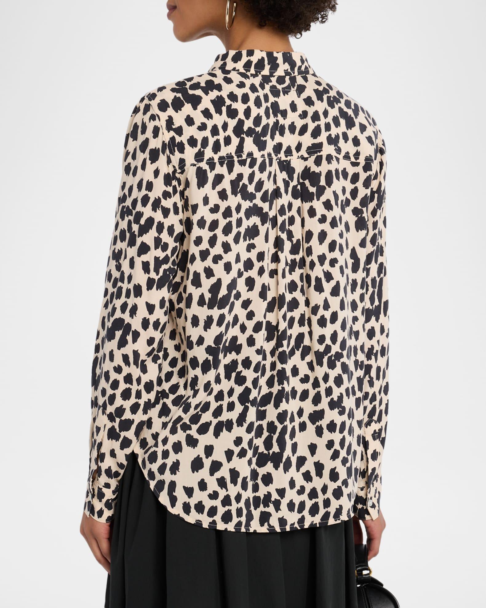 Josephine Button-Front Animal Print Shirt Product Image