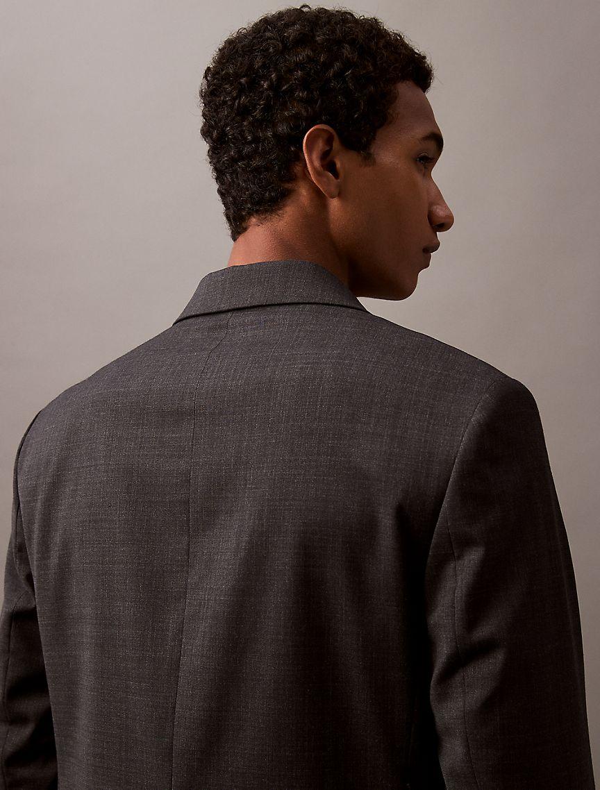 Wool Blend Single-Breasted Blazer Product Image