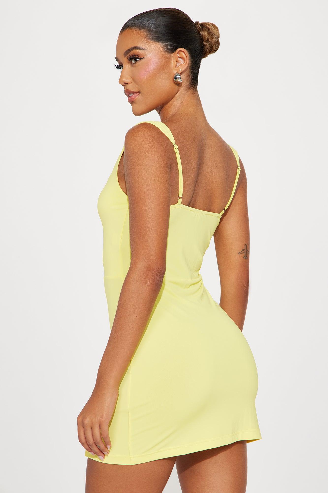 In My Diva Era Mini Dress - Yellow Product Image