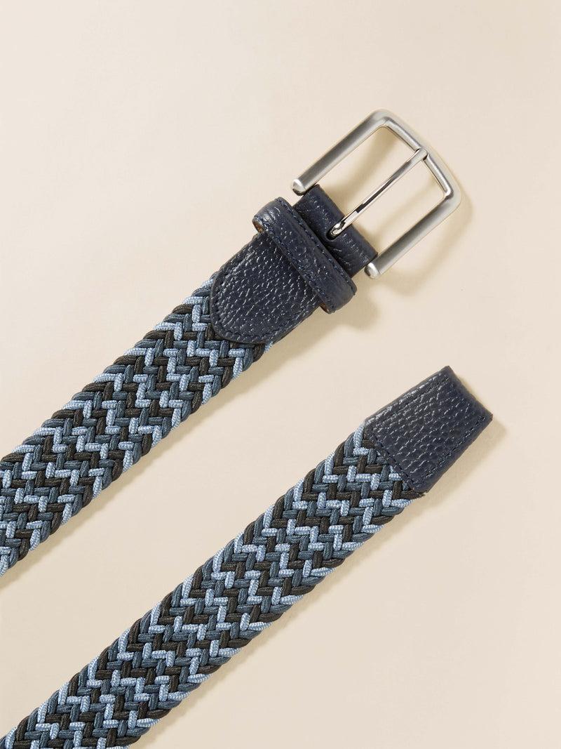 Men's Stretch Woven Belt - Blue Multi Product Image