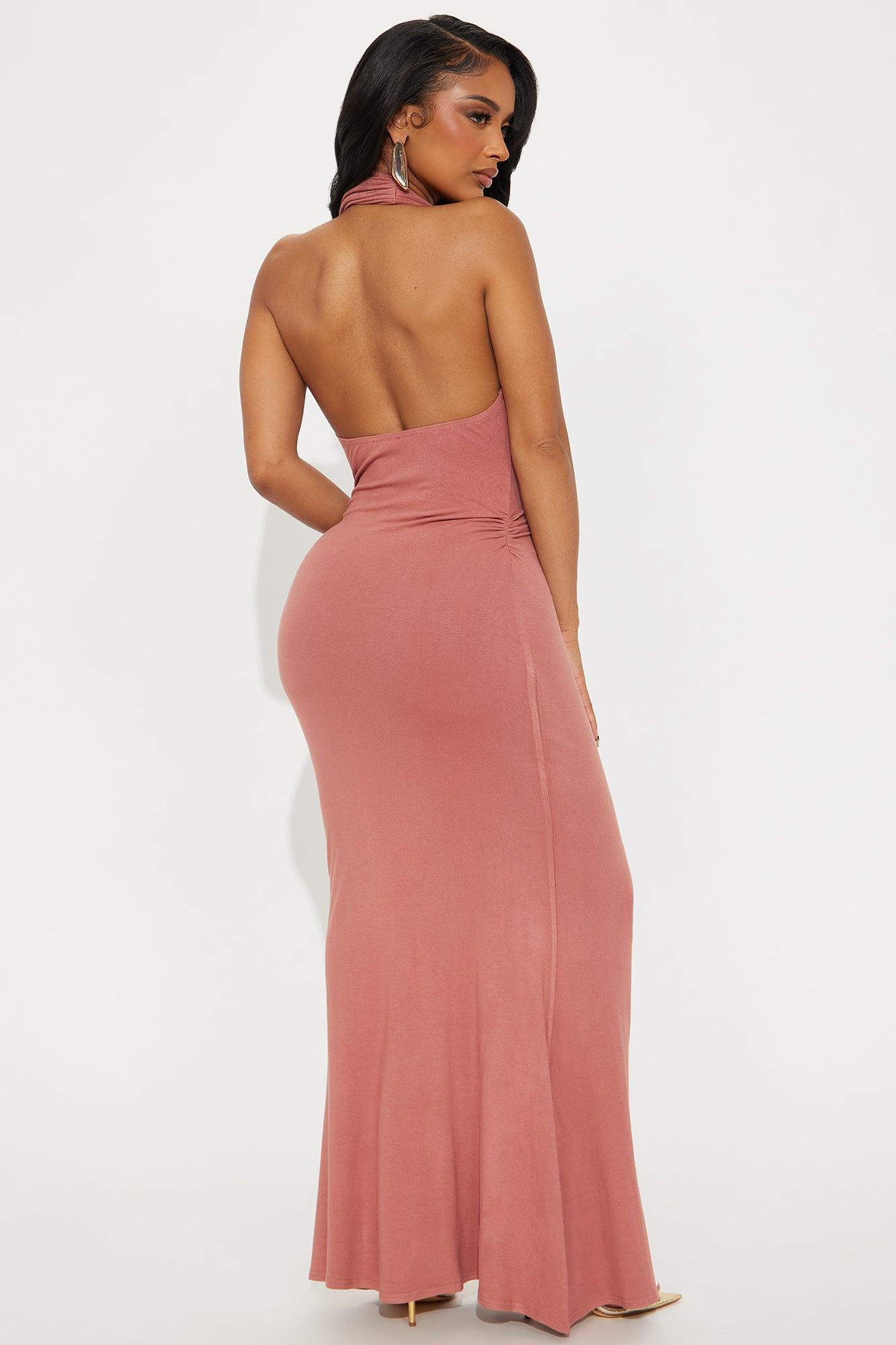 Meet Me In Mykonos Maxi Dress - Marsala Female Product Image