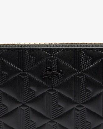 Maheki Zipped Embossed Leather Billfold Product Image