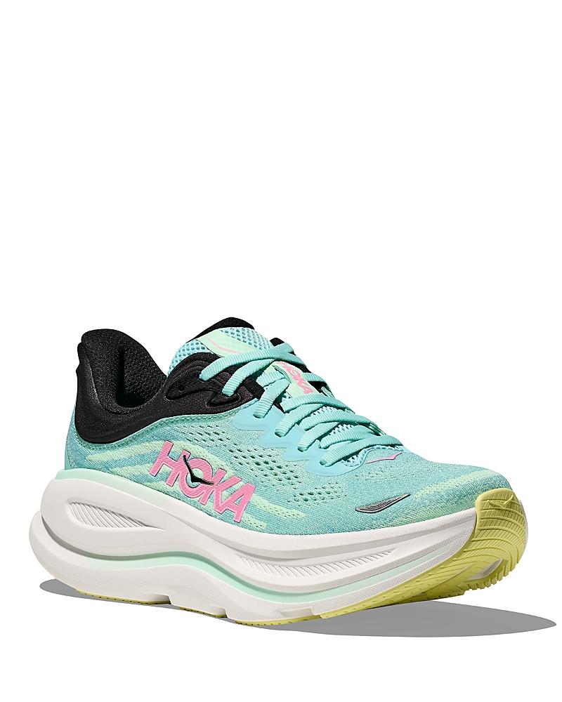 HOKA Womens HOKA Bondi 9 - Womens Shoes Birch/Vanilla Product Image