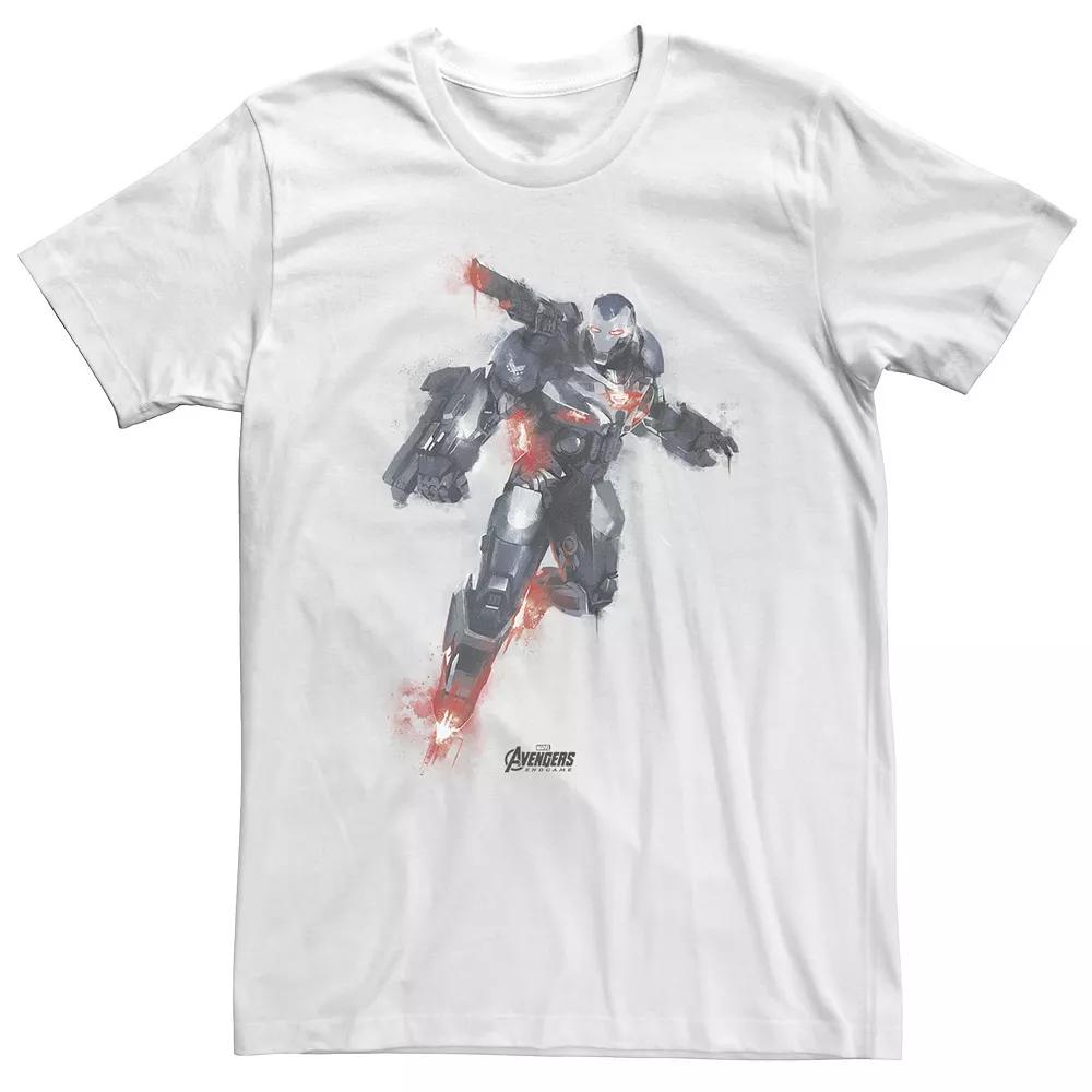 Big & Tall Marvel Avengers Endgame War Machine Paint Tee, Men's, Size: XXL Tall, White Product Image