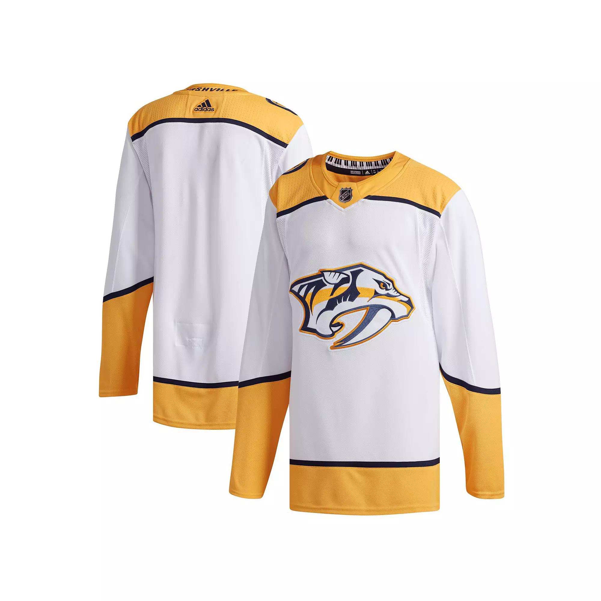 Men's adidas White Nashville Predators Away Authentic Jersey, Size: 52, Pdt White Product Image