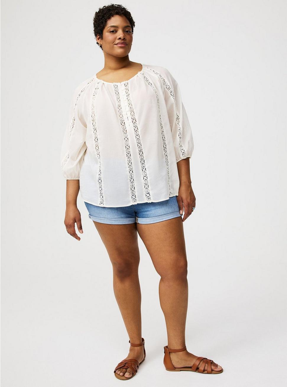 Crochet Inset Top Product Image