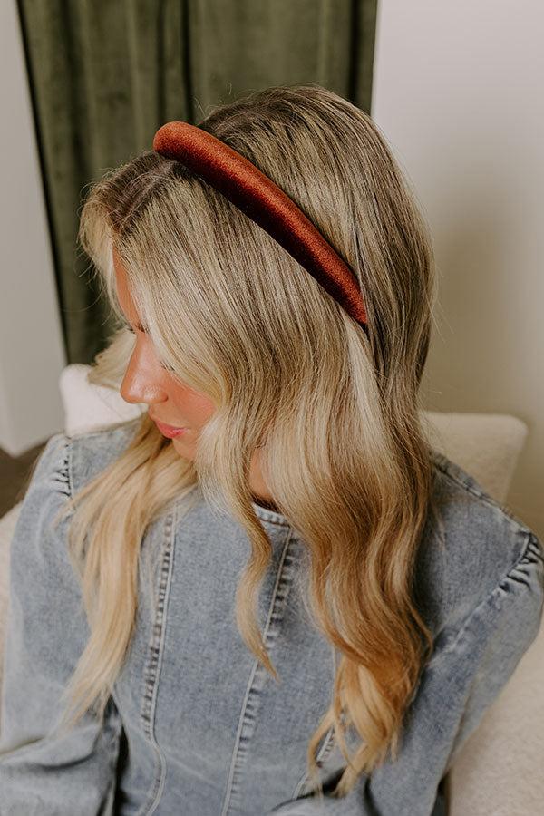 Velvet Dreams Headband in Chocolate Product Image