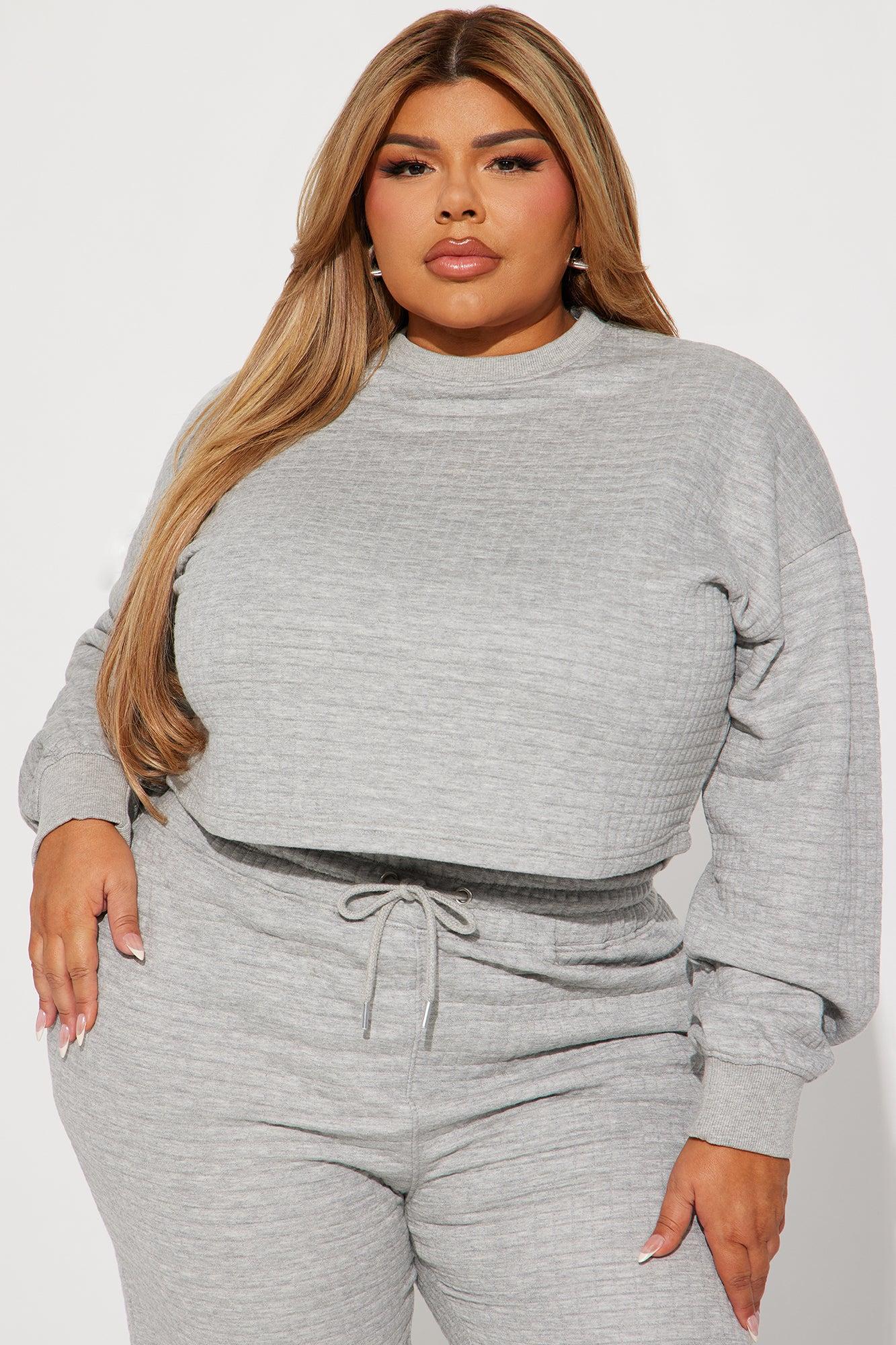 Chill With Me Lounge Sweatshirt - Heather Grey Product Image