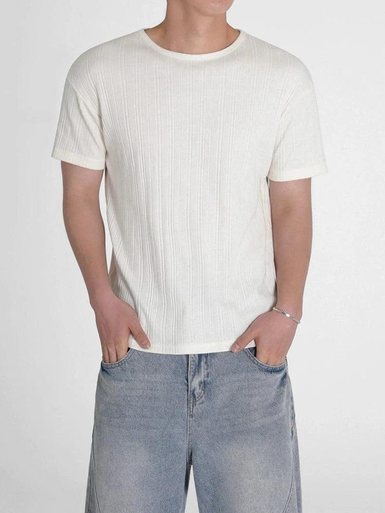RT No. 18606 VERTICAL KNIT SHORT SLEEVE Product Image