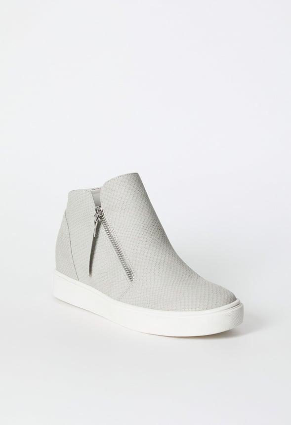 JustFab Margaux Platform Loafer Pump Womens Black/ White Size 8.5 Product Image