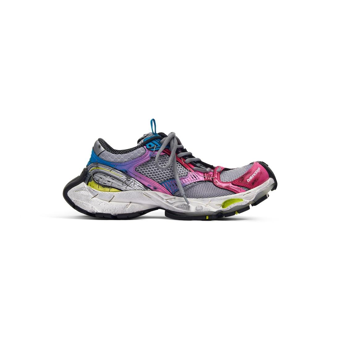 Women's Stapler Sneaker  in Grey/blue/pink/neon Yellow/white Product Image