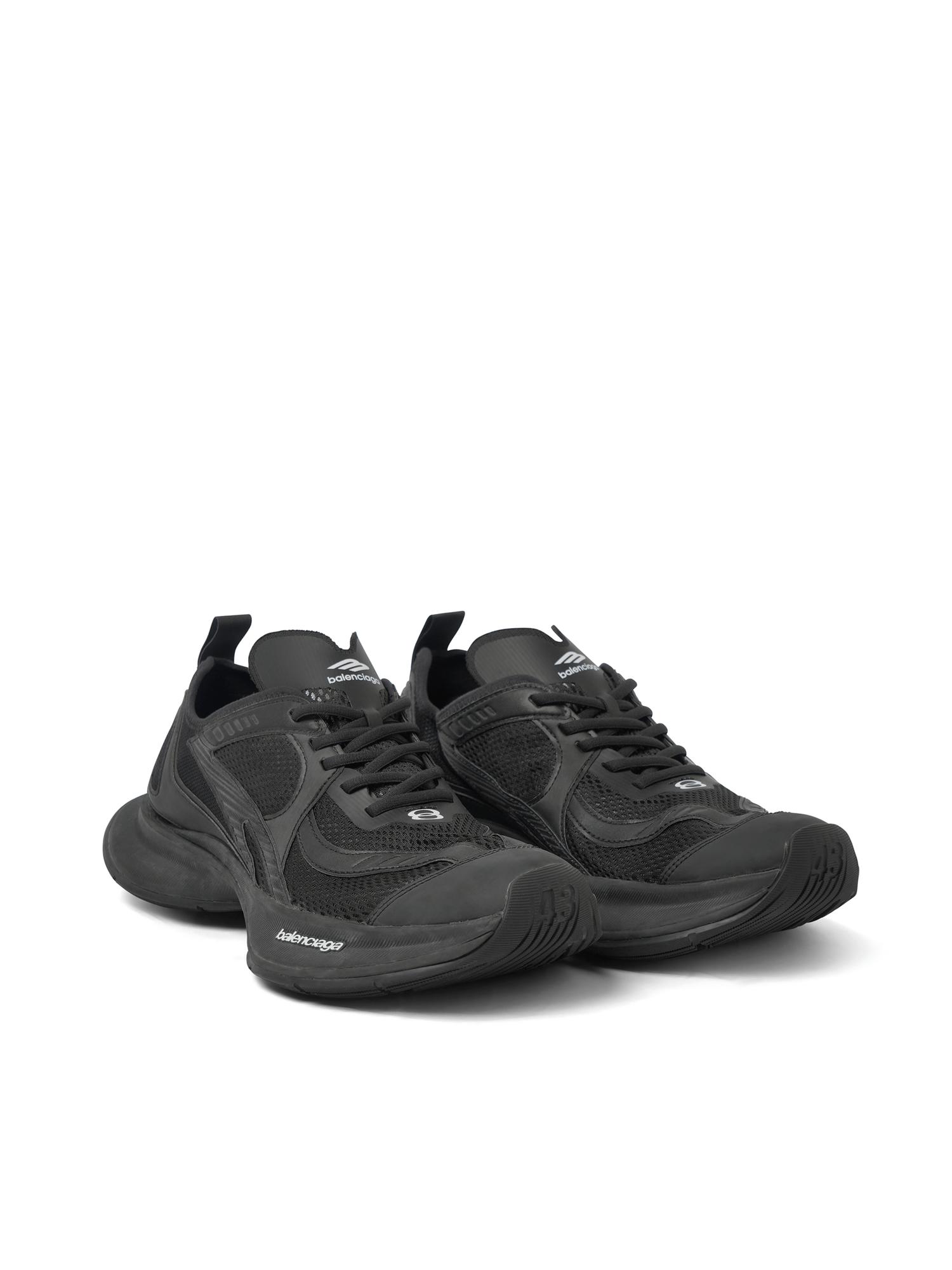 BALENCIAGA Black Mesh And Rubber Circuit Sneakers Product Image