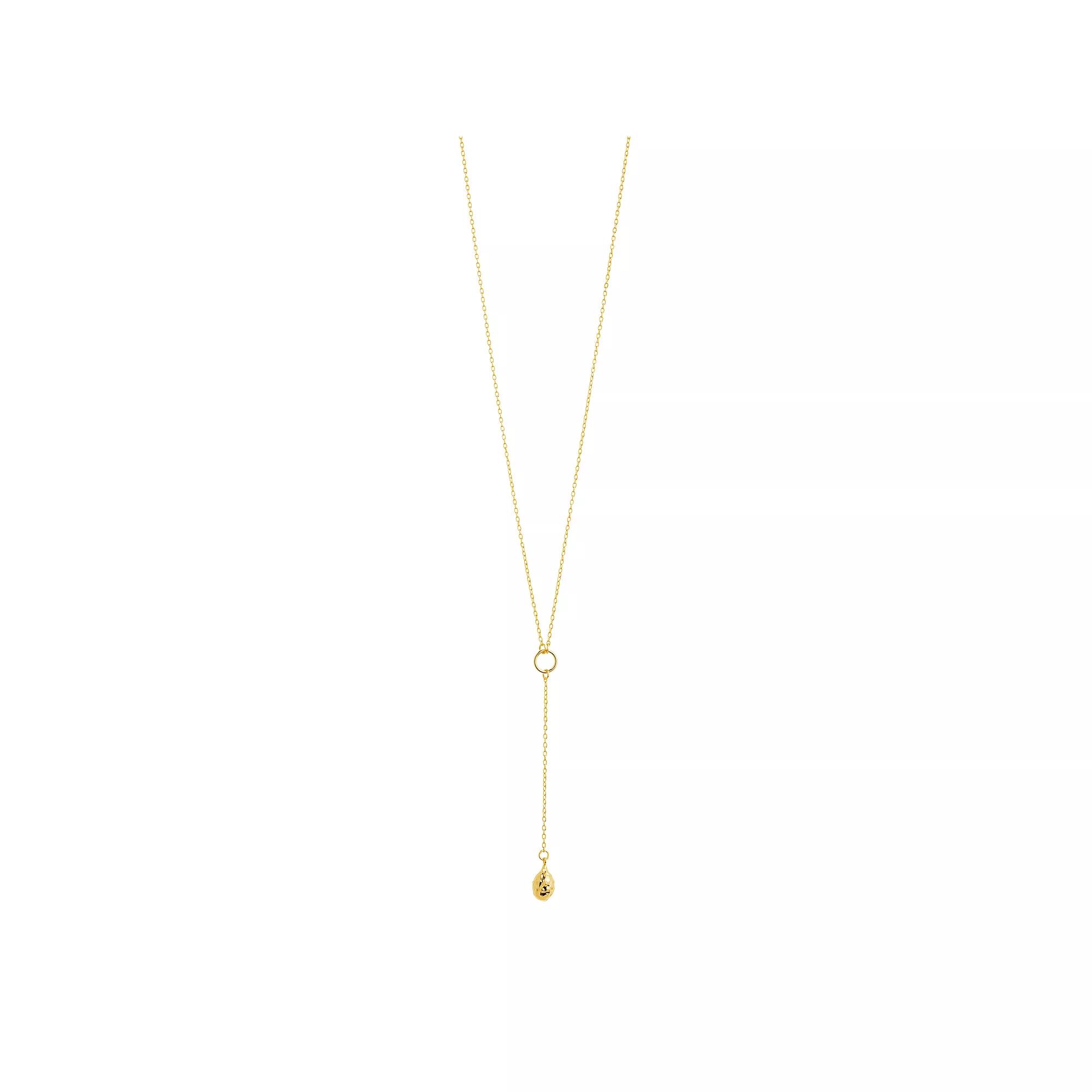 MC Collective Molten Lariat Necklace, Women's, Gold Tone Product Image