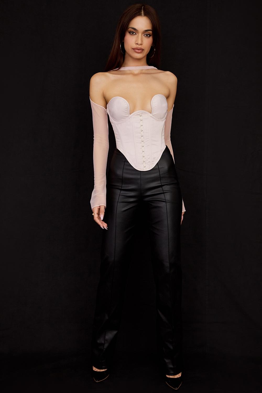 Mina  crystal structured corset Product Image
