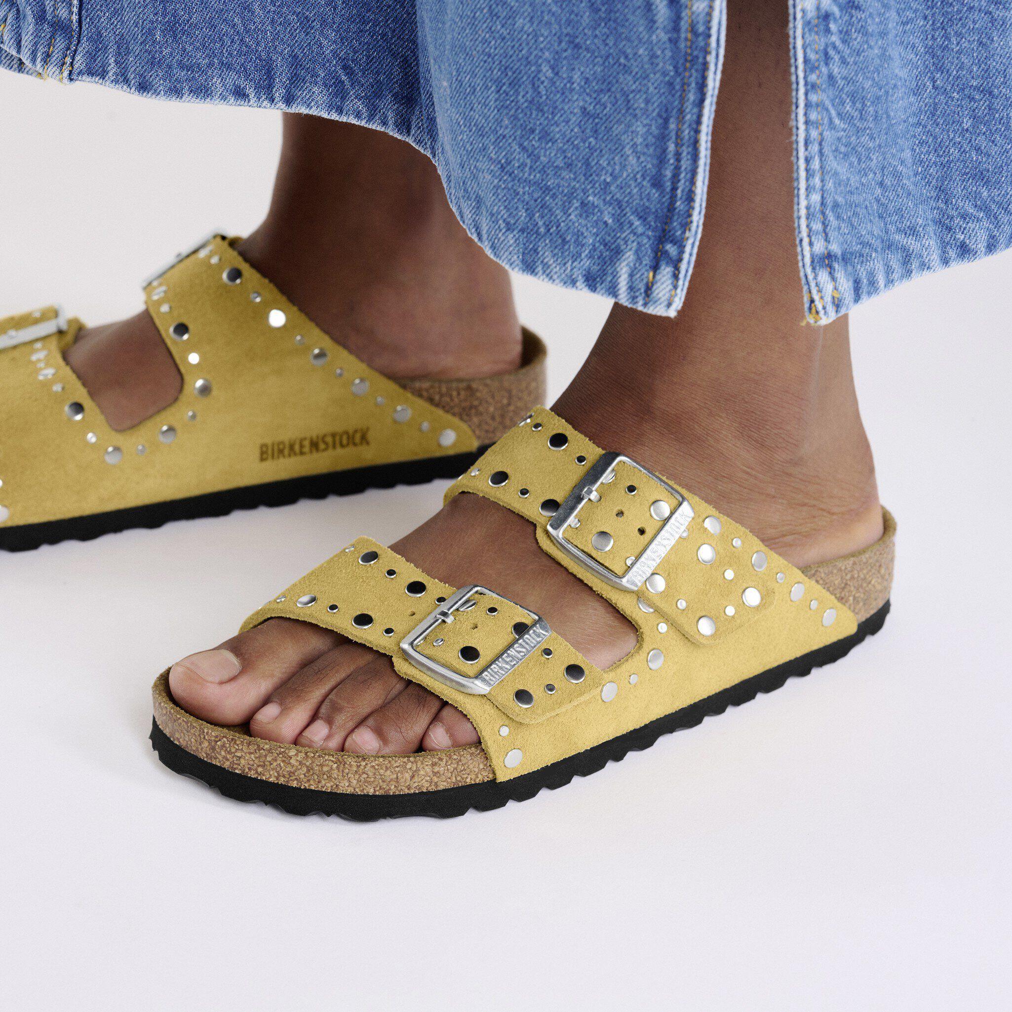 Arizona Rivets Suede Leather Ochre Product Image