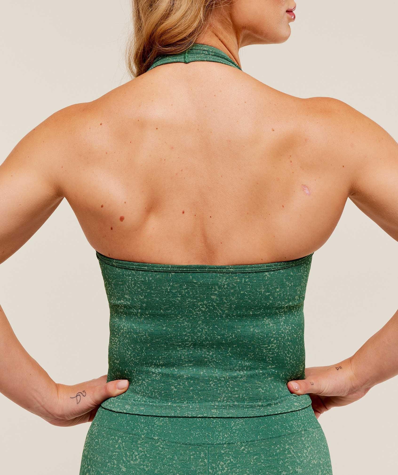 Gymshark Adapt Fleck x Whitney Tank With Shelf - Lift Green/Clay Green Female Product Image