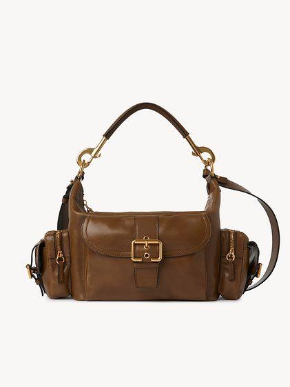 Camera bag in shiny leather Product Image