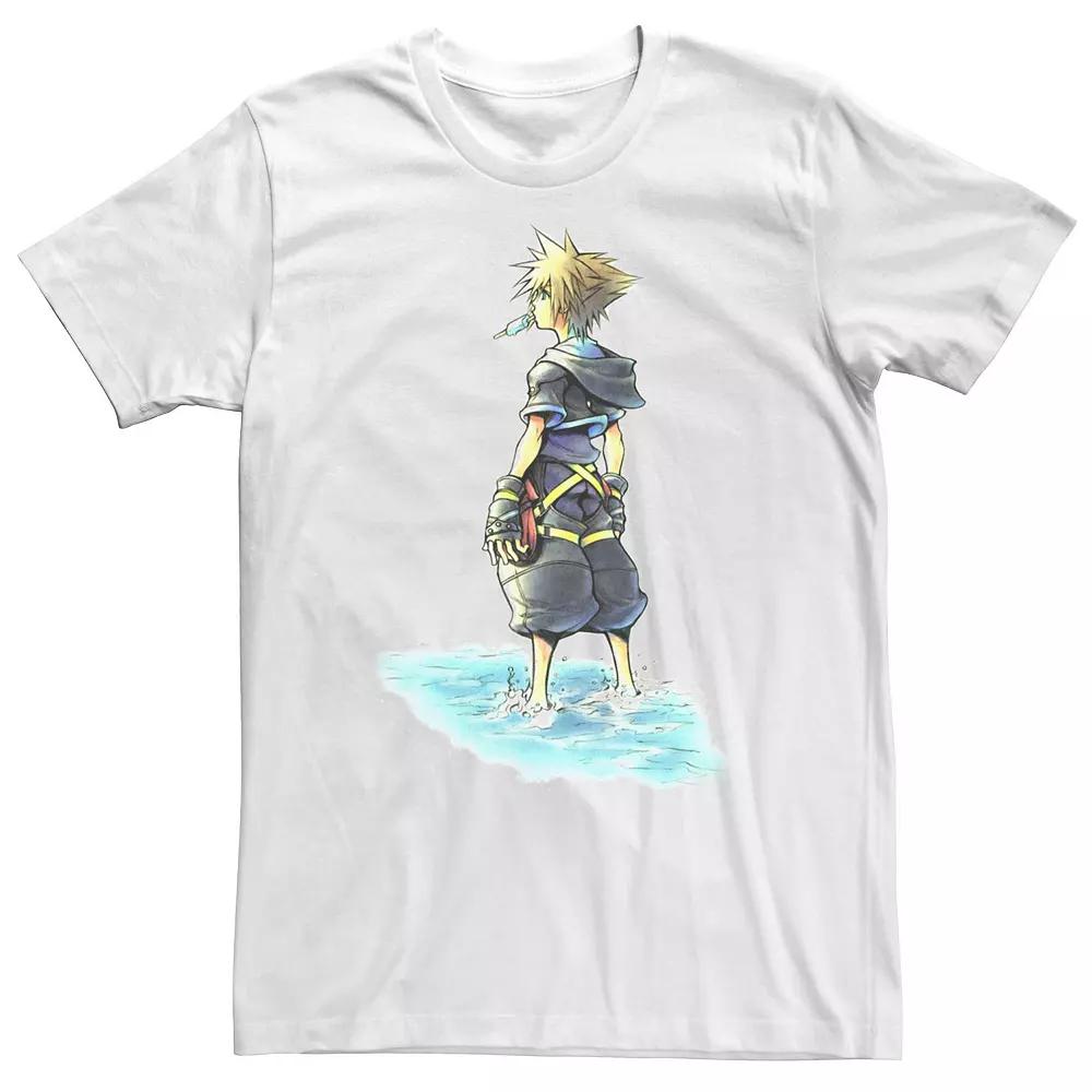 Big & Tall Disney Kingdom Hearts Sora Sea Salt Ice Cream Sketch Tee, Men's,  Product Image