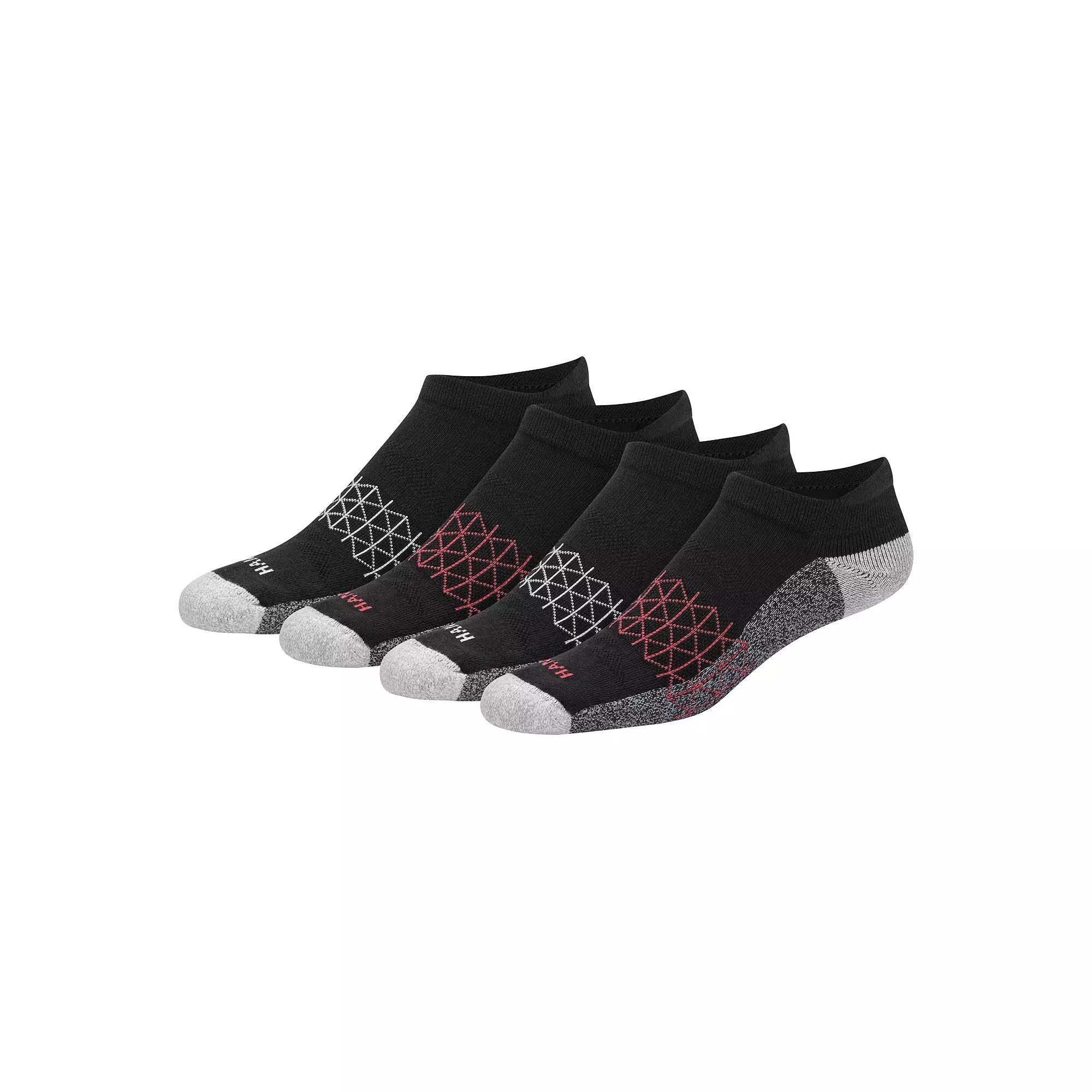 Men's Hanes® 3+1 Bonus Pack Ultimate Absolute Comfort No Show Socks with Heel Shield,  Product Image